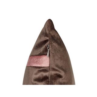 Beliani Lot de 2 coussins décoratifs en Velours Boho CRODYLINE  