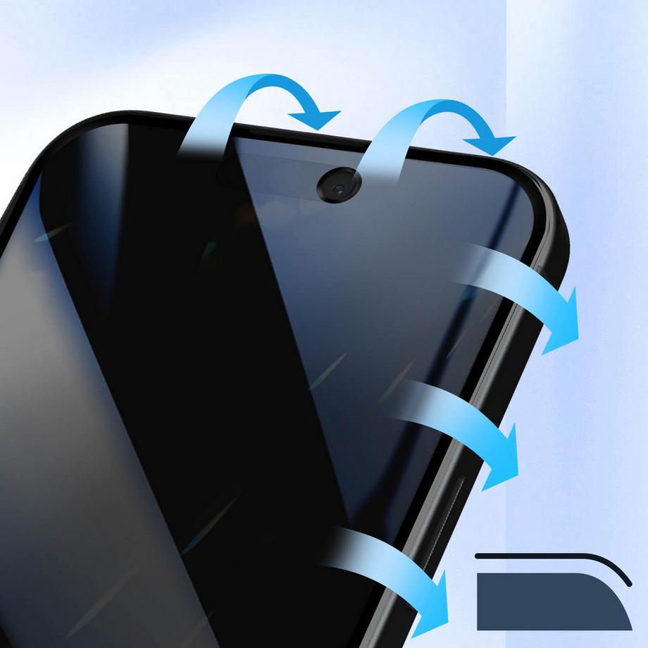 Avizar  Verre Anti-espion iPhone 15 