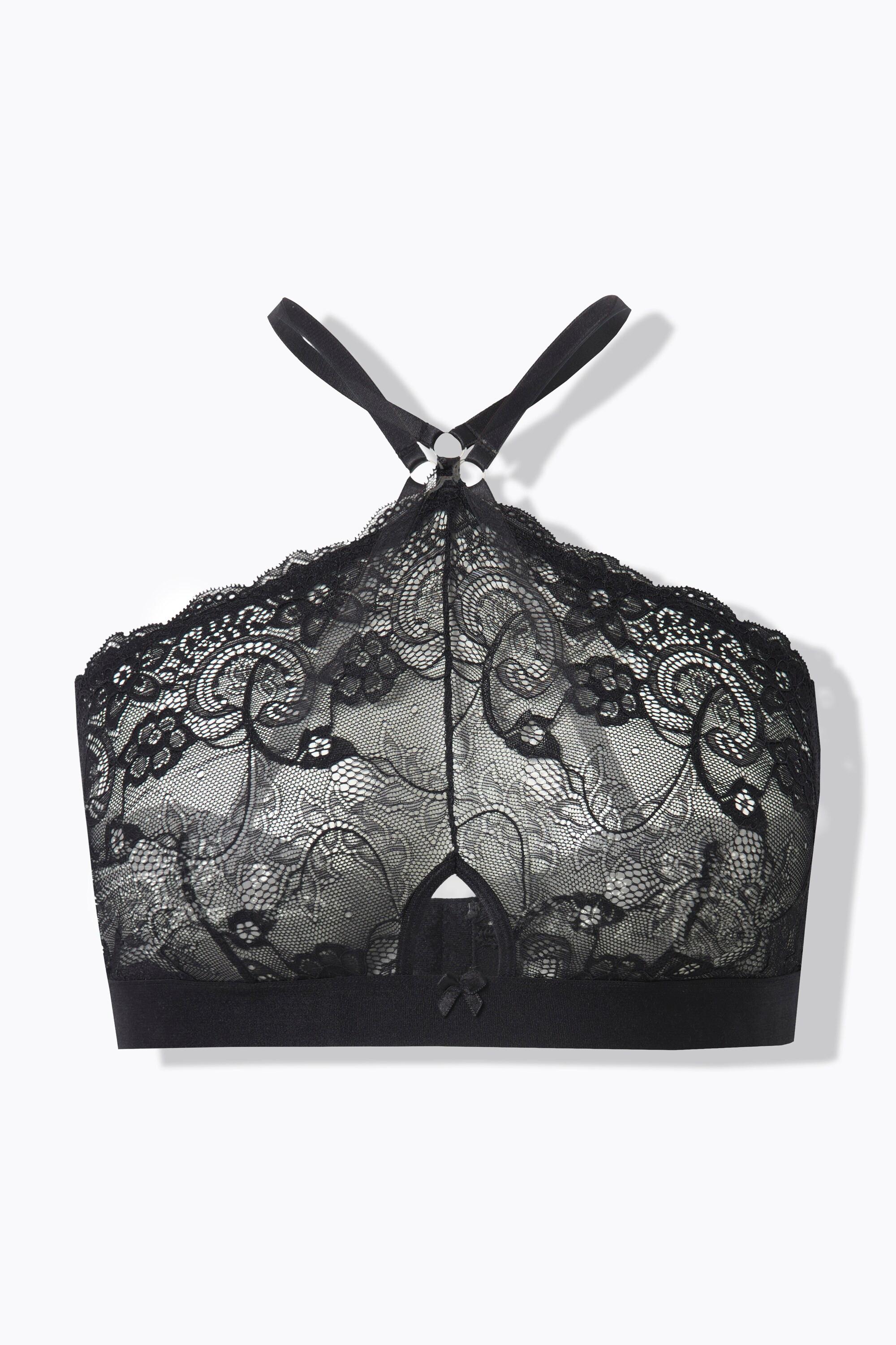 Ulla Popken Bralette ohne Softschalen Muschelspitze  