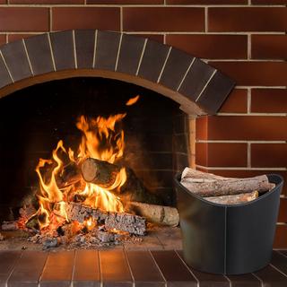 B2X Kaminholzkorb ausem Kunstleder  