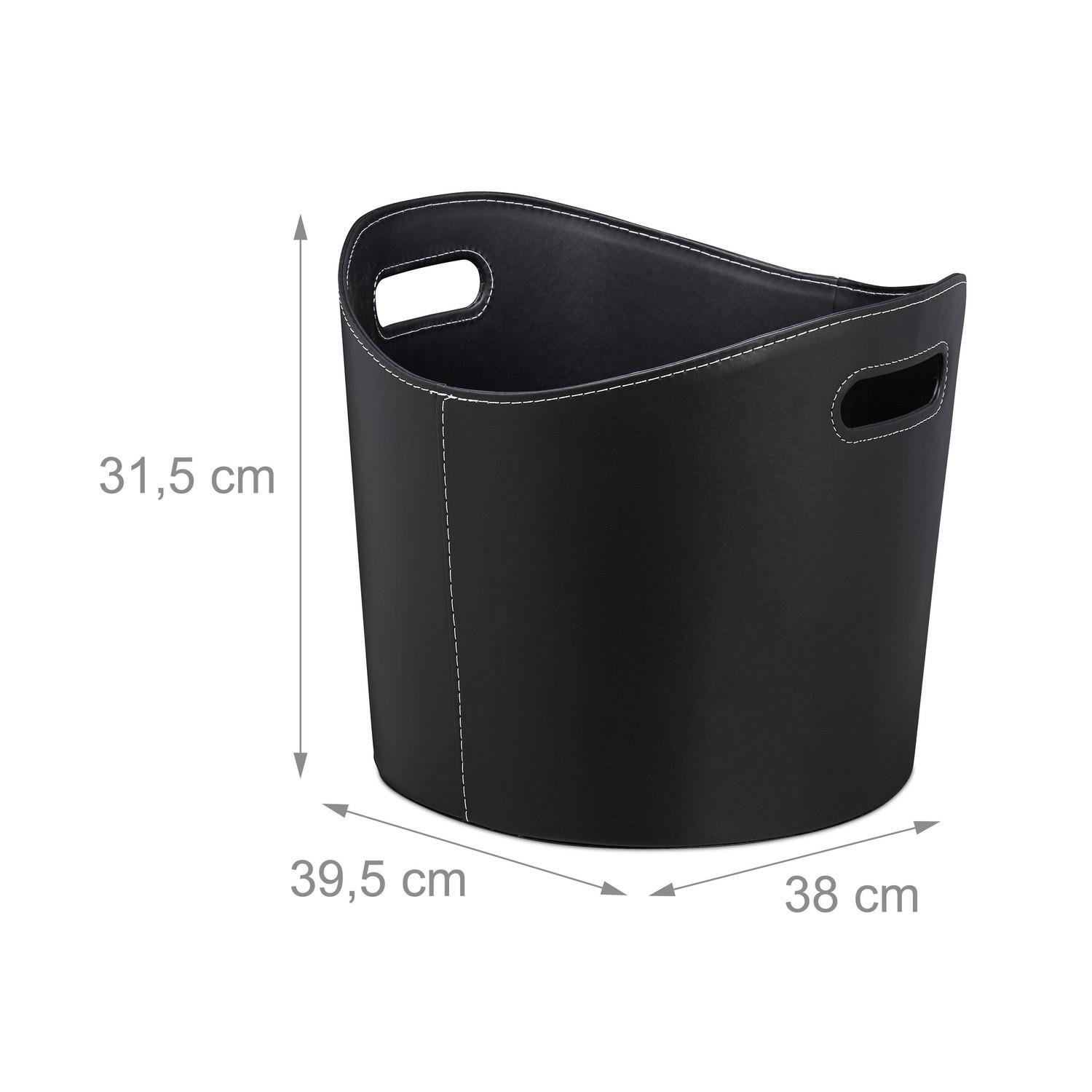 B2X Kaminholzkorb ausem Kunstleder  