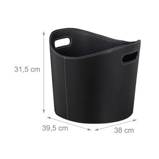 B2X Kaminholzkorb ausem Kunstleder  