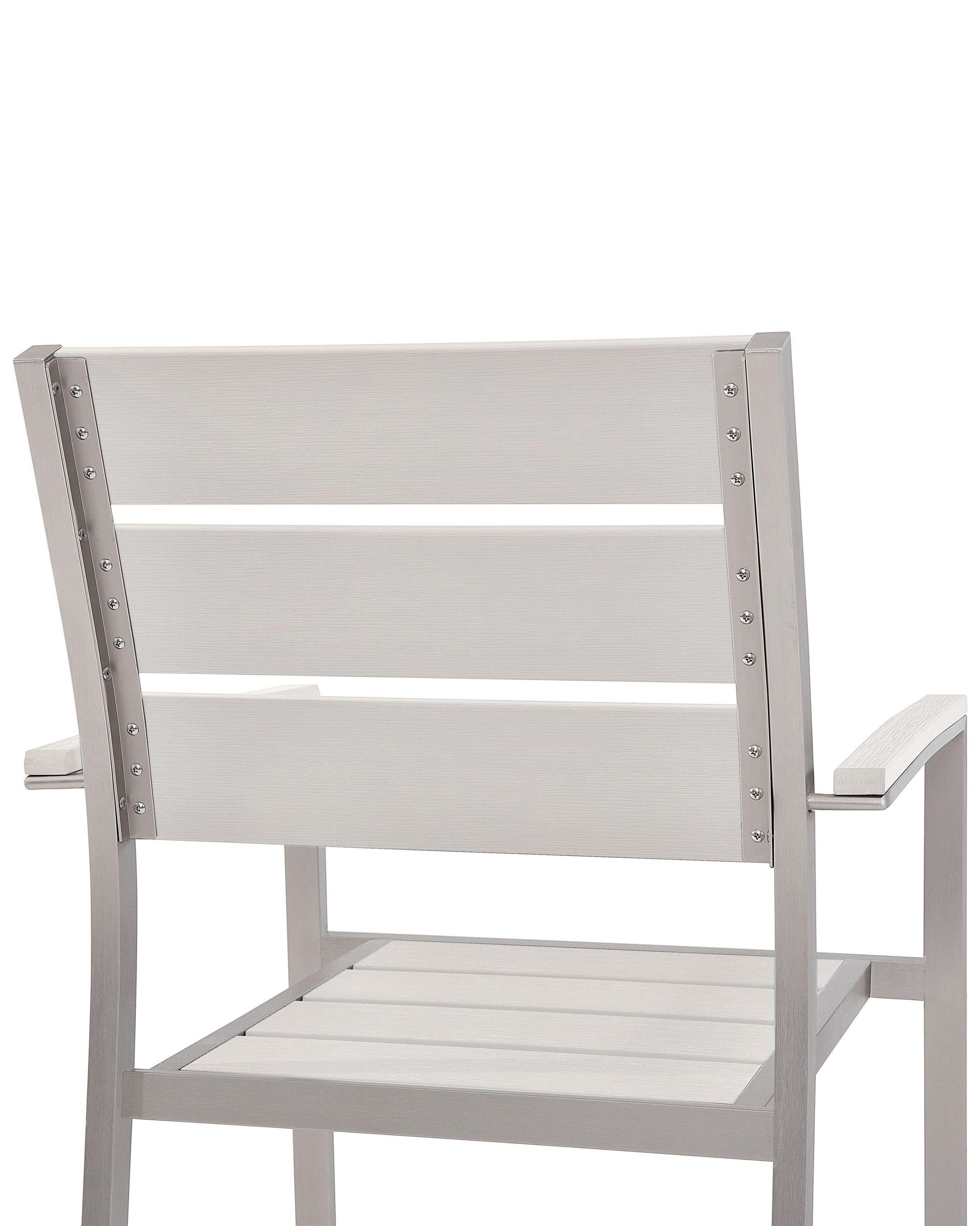 Beliani Lot de 6 chaises de jardin en Bois synthétique Moderne VERNIO  