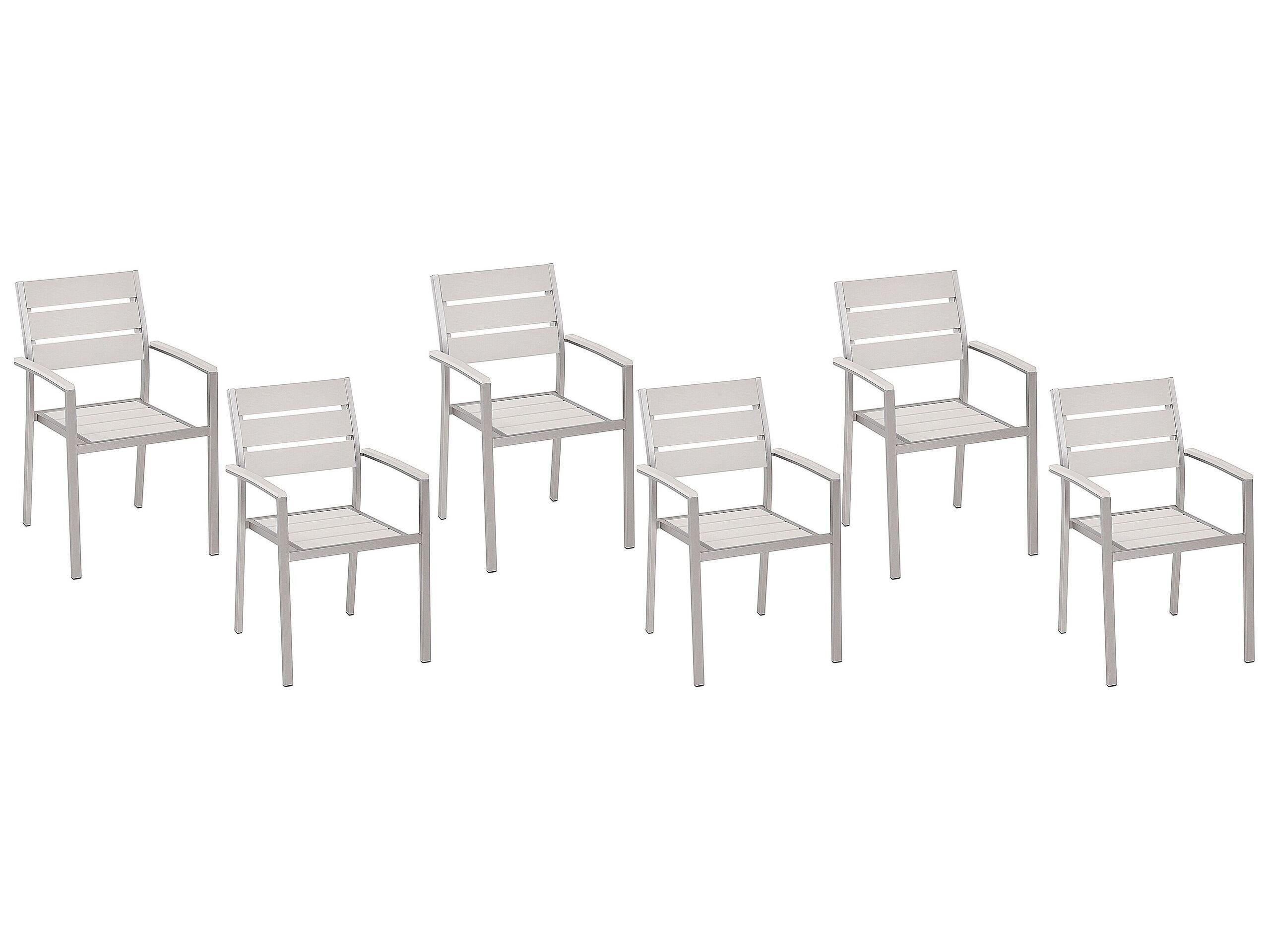 Beliani Set mit 6 Stühlen aus Kunstholz Modern VERNIO  