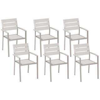 Beliani Set di 6 sedie en Legno plastico Moderno VERNIO  