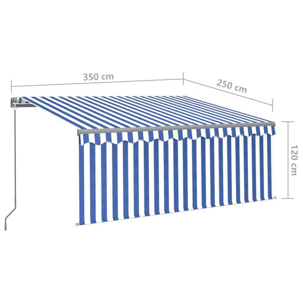 VidaXL Auvent rétractable aluminium  