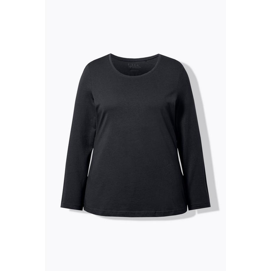 Ulla Popken Slim Langarm Rundhals Shirt  