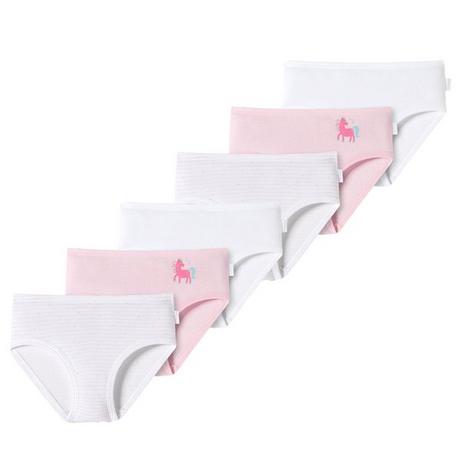 Schiesser  6er Pack Kids Girls Feinripp Organic Cotton - Slips  Unterhosen 