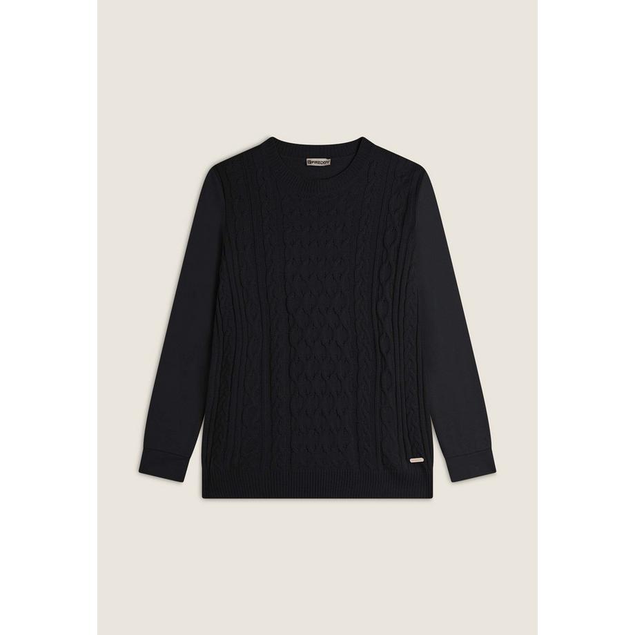 FREDDY F4WSARA Zopfmuster Pullover  