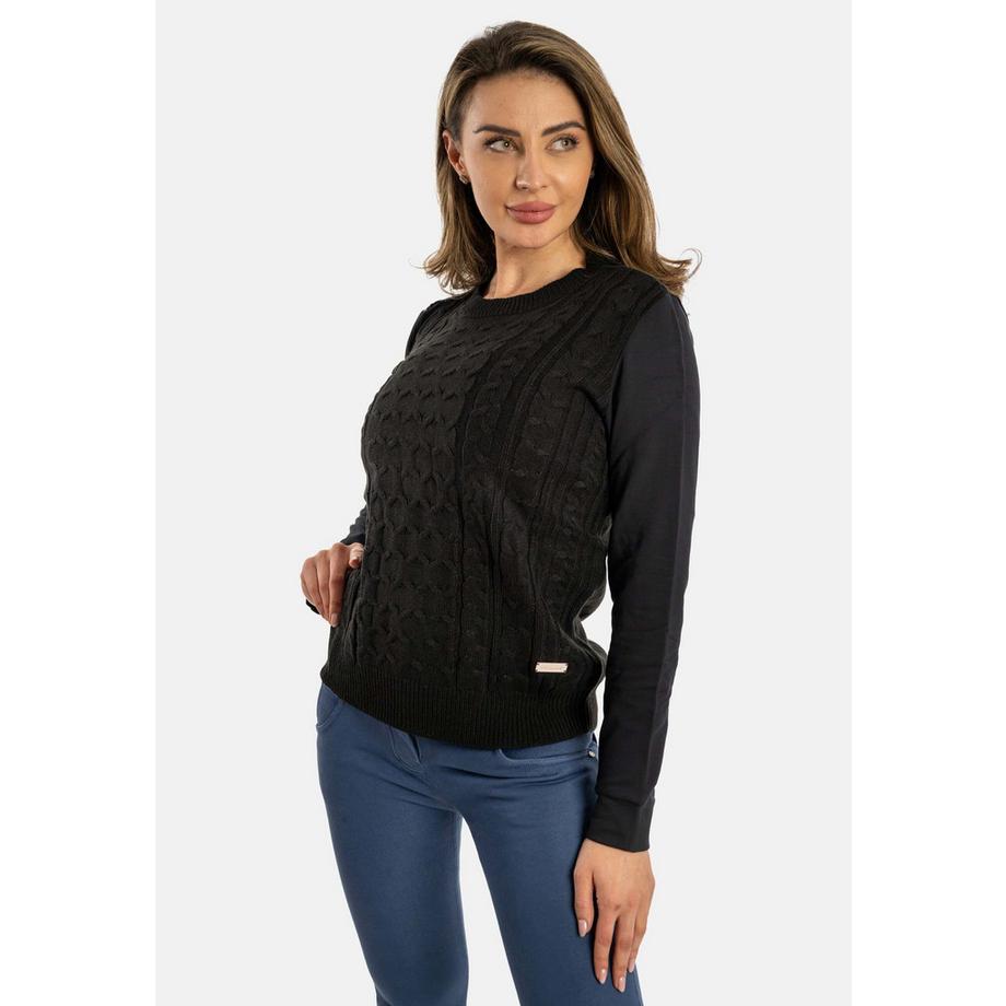 FREDDY F4WSARA Zopfmuster Pullover  