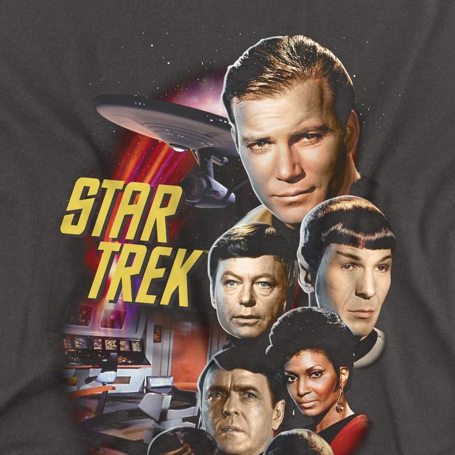 Star Trek Star Trek Classic Crew T-Shirt Maniche Lunghe  