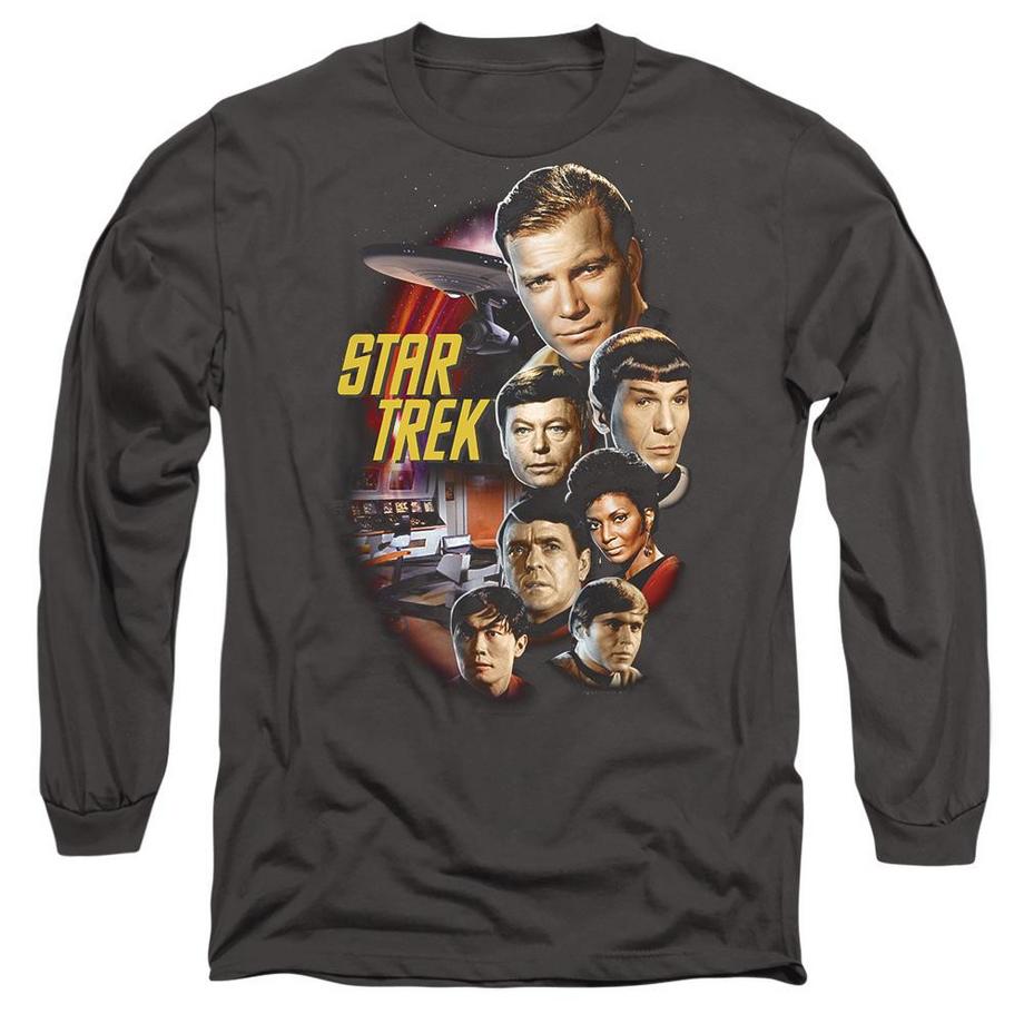 Star Trek Star Trek Classic Crew T-Shirt Maniche Lunghe  