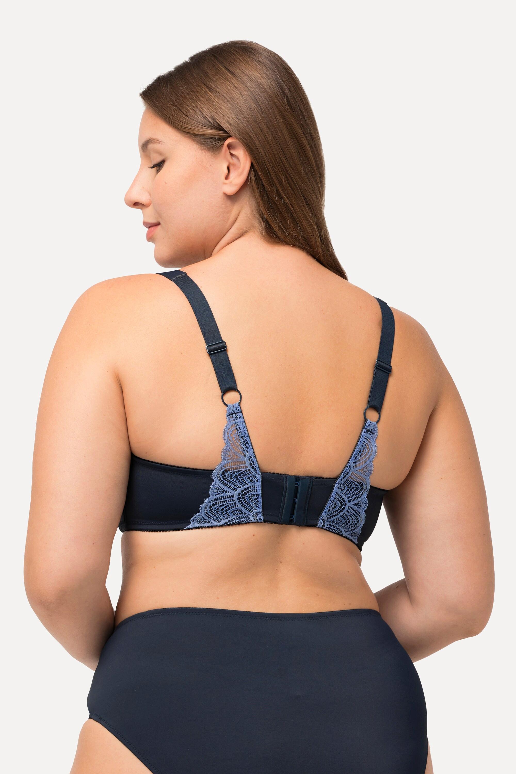 Ulla Popken Reggiseno con ferretto pizzo coppe morbide  