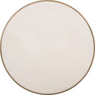 mutoni Table basse Whitebone 90x90 (lot de 2)  