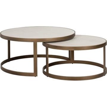 Table basse Whitebone 90x90 (lot de 2)