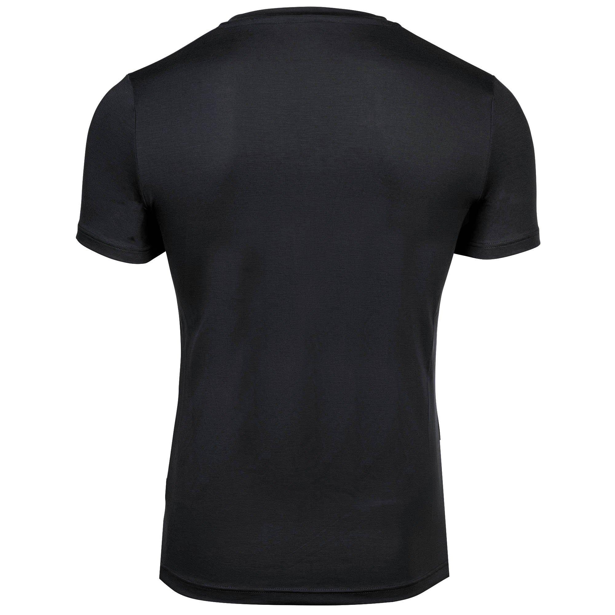 HOM Einfarbiges V-Ausschnitt Kurzarm T-Shirt  