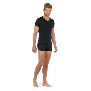 HOM Einfarbiges V-Ausschnitt Kurzarm T-Shirt  