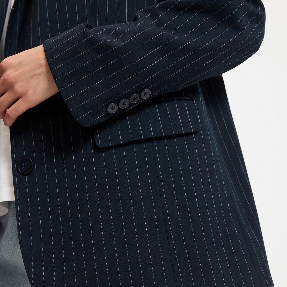 La Redoute Collections Blazer Long Oversize Rayures Tennis  