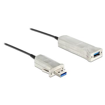 20m USB3.0-A + USB Micro-B/USB3.0-A câble USB USB 3.2 Gen 1 (3.1 Gen 1) USB A USB A/Micro-USB B Noir, Argent