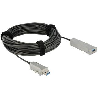 DeLock  20m USB3.0-A + USB Micro-B/USB3.0-A USB Kabel USB 3.2 Gen 1 (3.1 Gen 1) USB A USB A/Micro-USB B Schwarz, Silber 