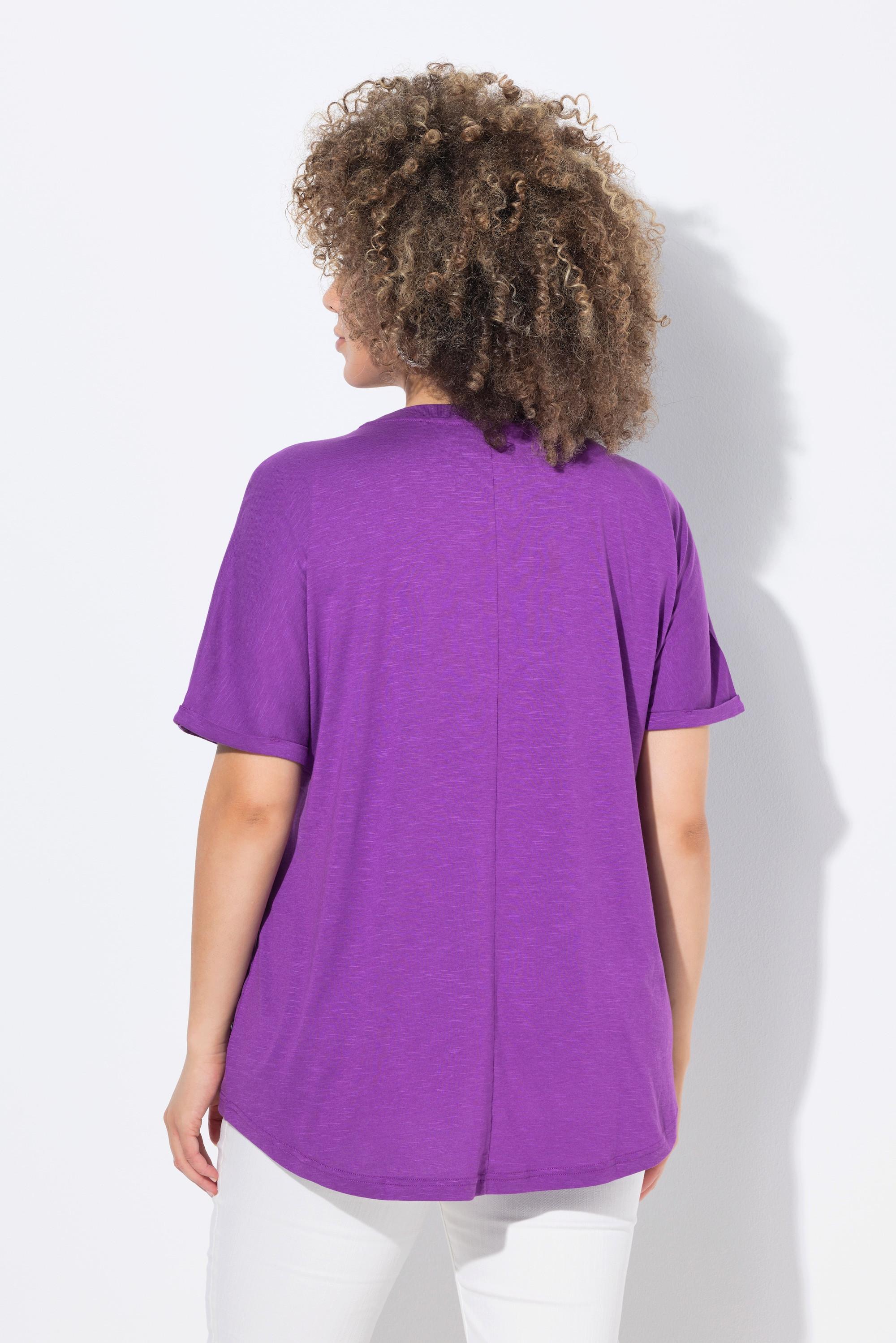 Ulla Popken Oversized Rundhals Halbarm T-Shirt Meerestiere Print  