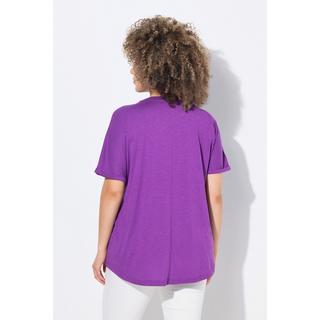 Ulla Popken Oversized Rundhals Halbarm T-Shirt Meerestiere Print  