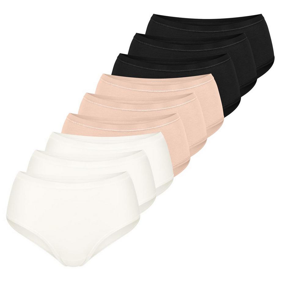9er Pack GO Daily Cotton - Midi Slip