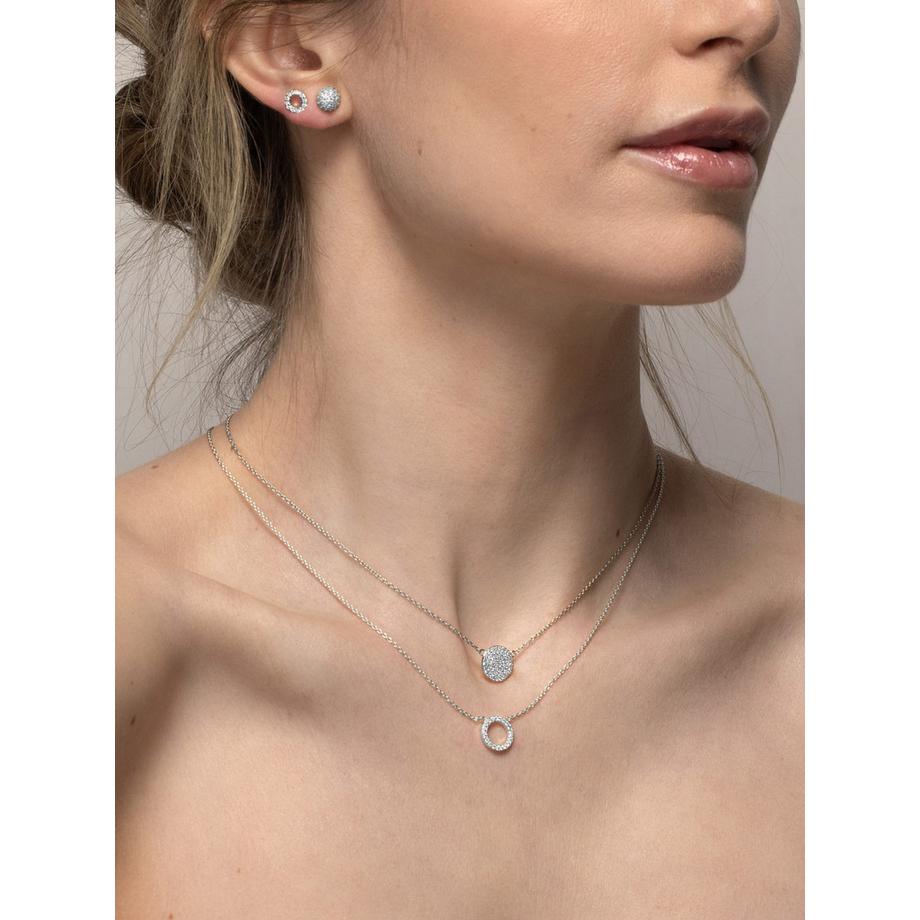 PHANTASYA  Collier 1621 Plaqué rhodium 