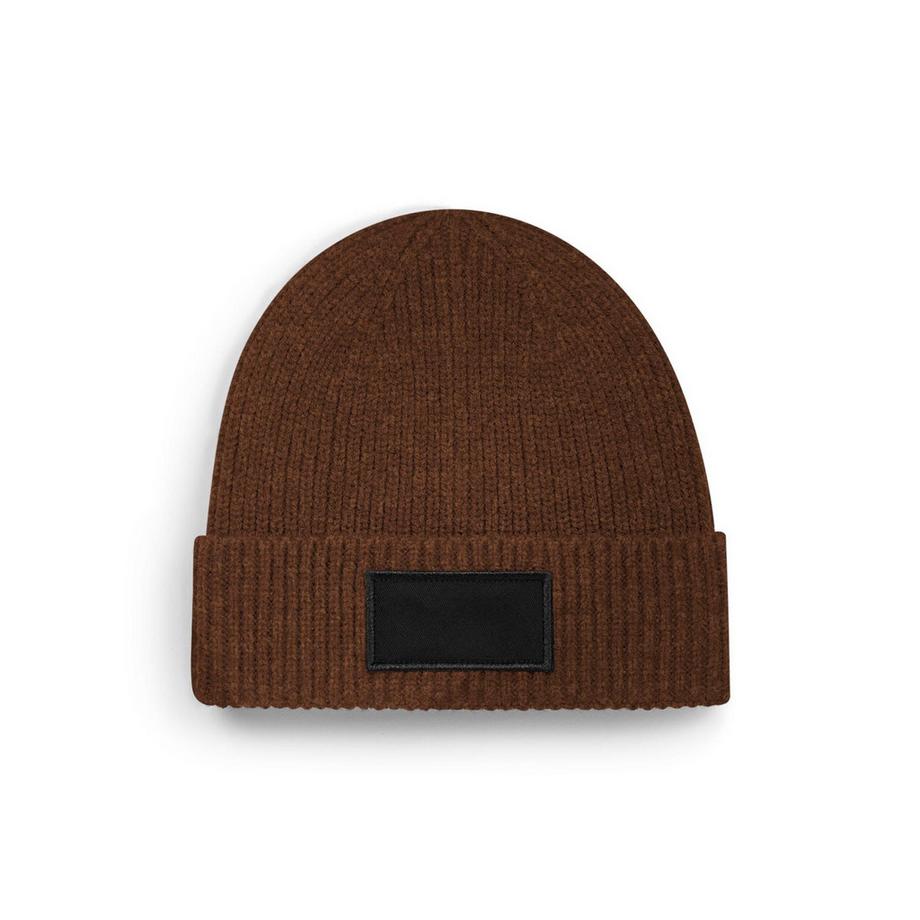 Beechfield Cappello a cuffia a costine con toppa  