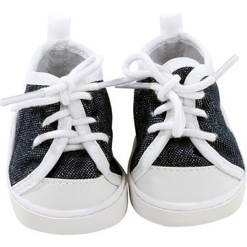 3402544 Sneaker Denim Puppenschuhe Puppenkleidung & Puppenzubehör für Babypuppen Gr. M von 42 46 cm und Stehpuppen Gr. XL von 45 50 cm