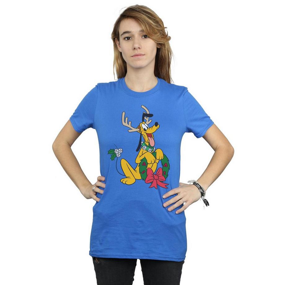 Disney Pluto Noël Bois de Cerf T-Shirt  