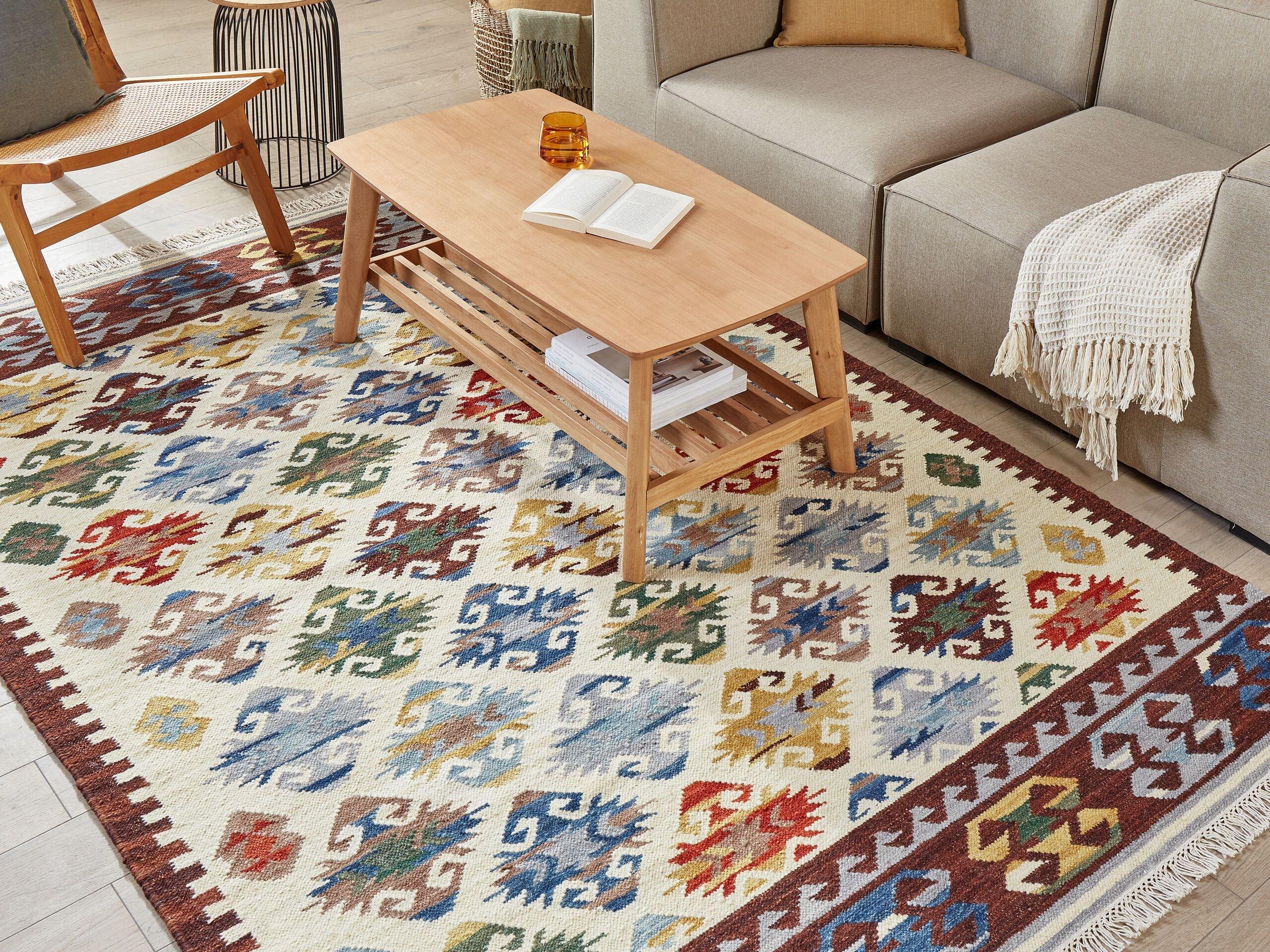 Beliani Tapis en Laine Boho AKNALICH  