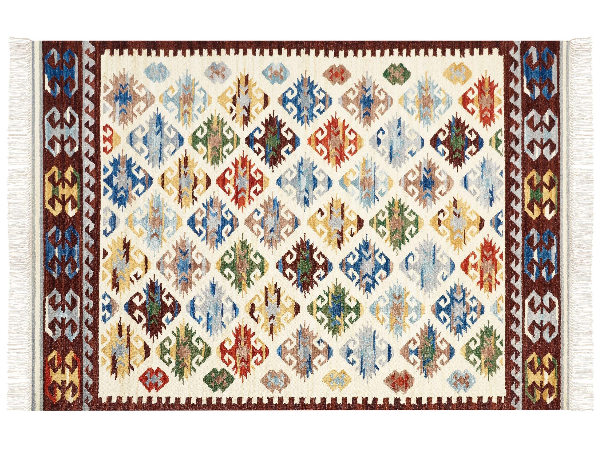 Beliani Tapis en Laine Boho AKNALICH  