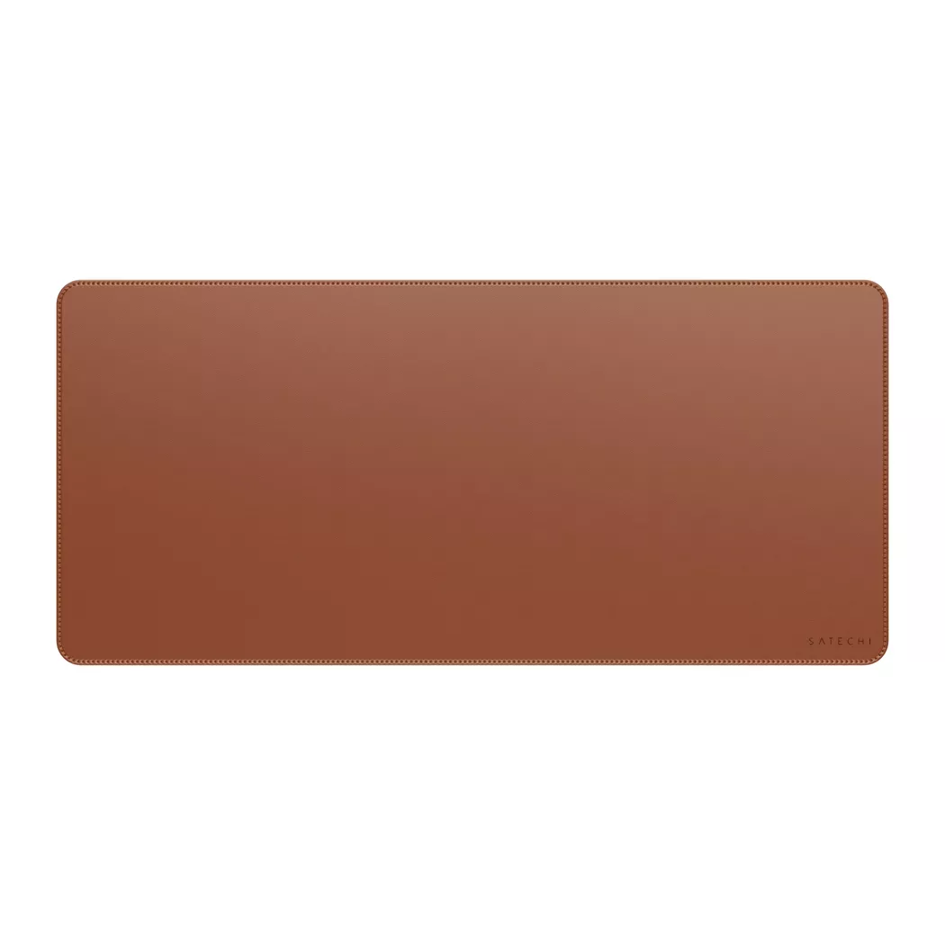 Satechi - Vegan-Leather Premium Desk Mat, Braun