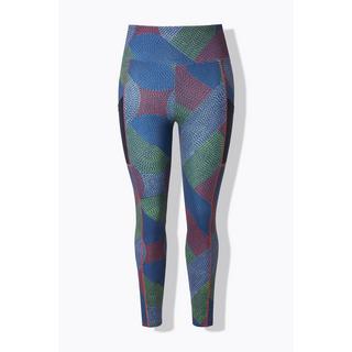 Ulla Popken Leggings Funzionali Fantasia Intrecciata Tasca Mesh Riciclato  