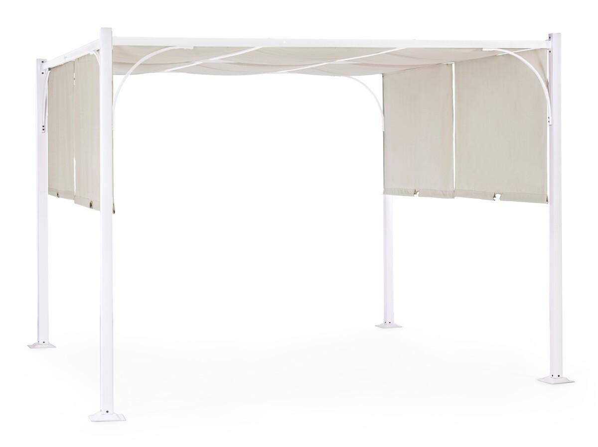 mutoni Gazebo da giardino Slide 300x300 bianco  