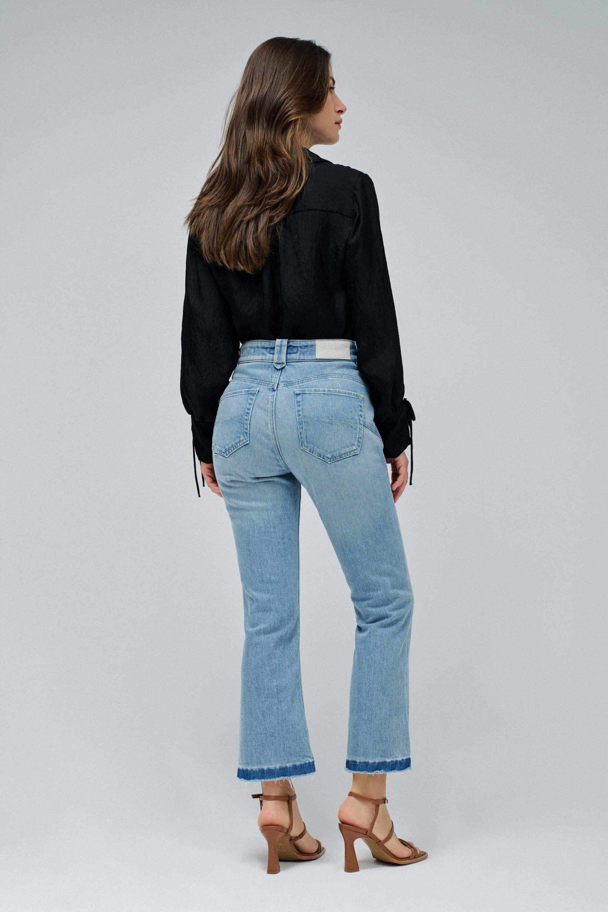 Salsa Faith Cropped Flare Jeans  
