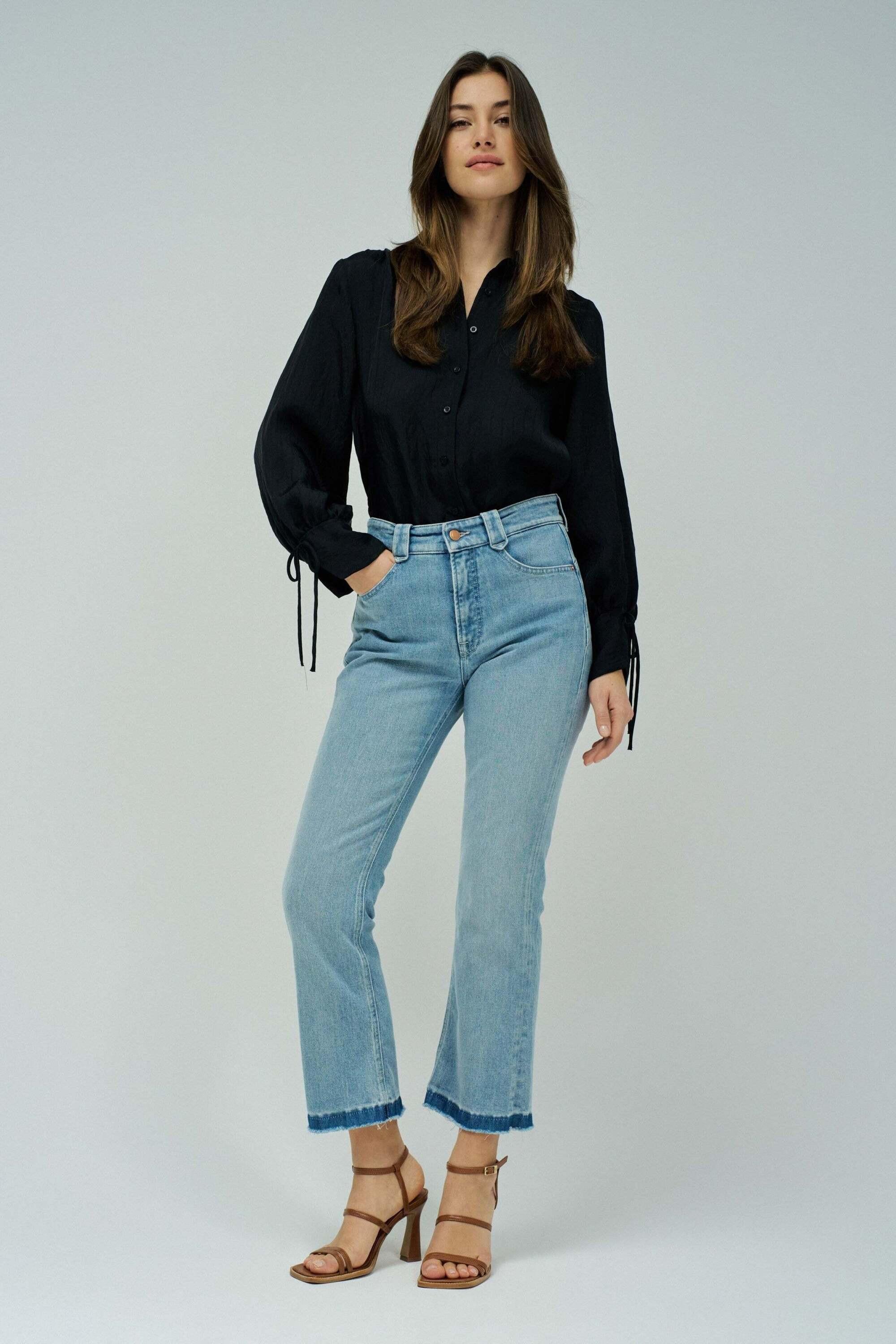 Salsa Faith Cropped Flare Jeans  