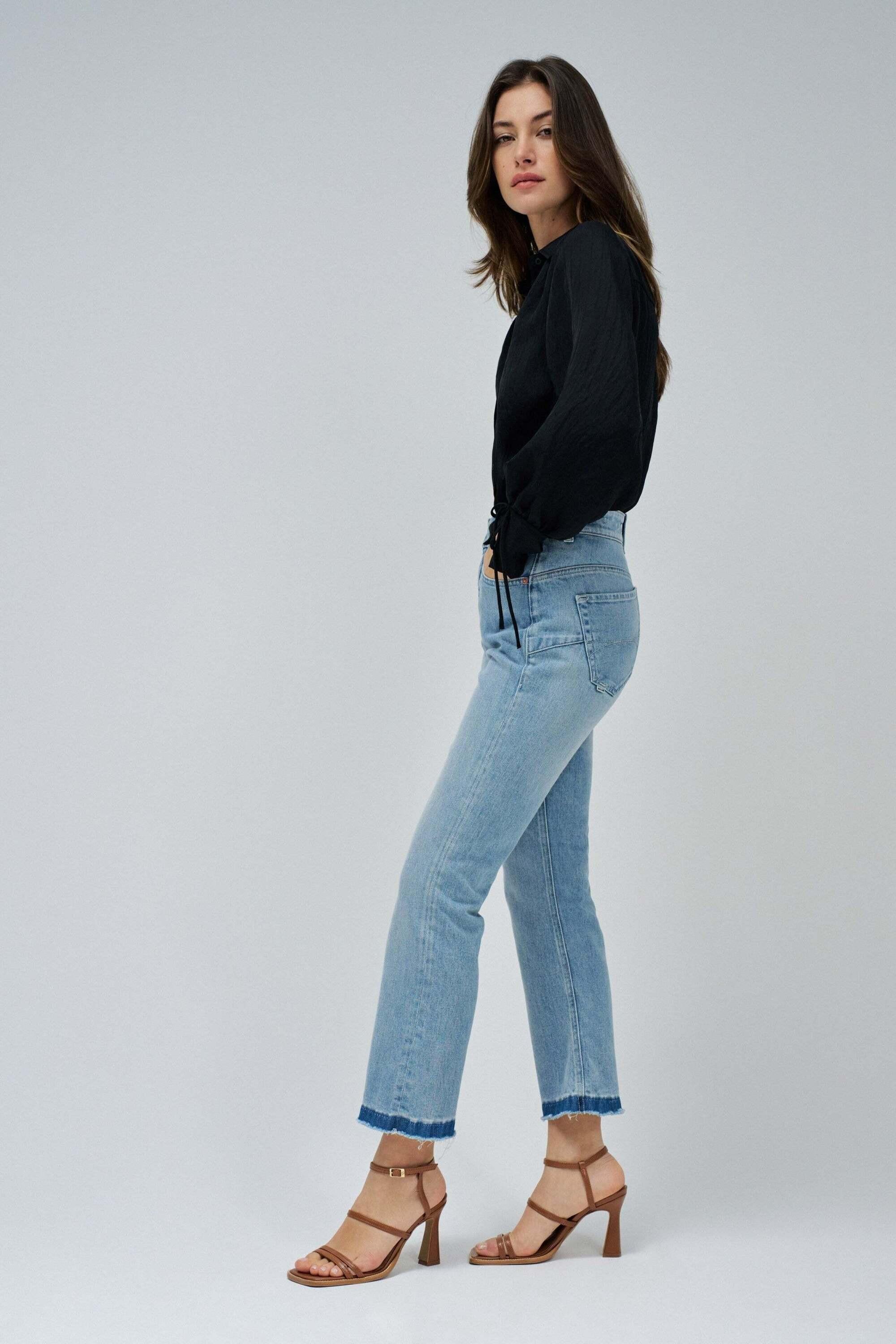 Salsa Faith Cropped Flare Jeans  