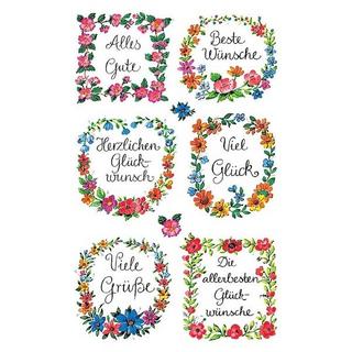 Z-DESIGN Z-DESIGN Sticker Creative 54216 Glückwünsche 2 Stück  
