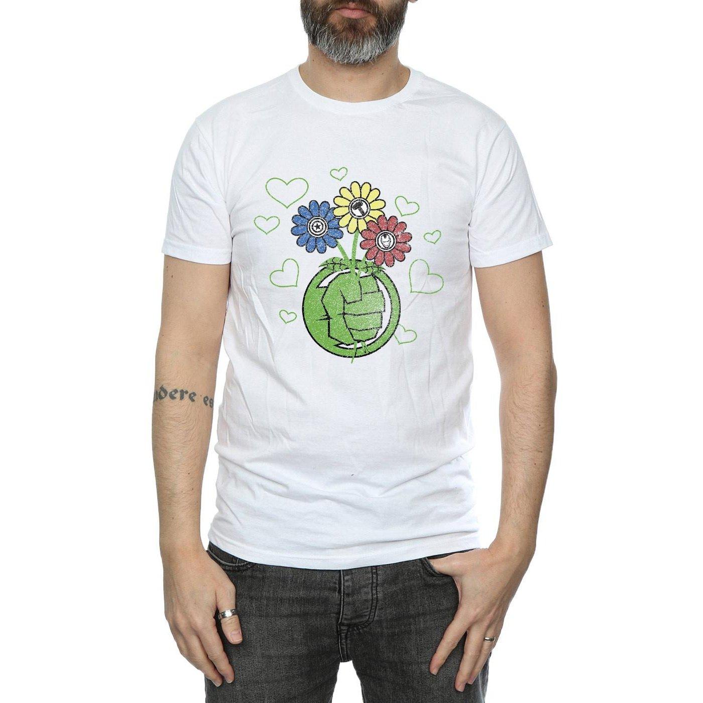 MARVEL  Hulk Flower Fist TShirt 