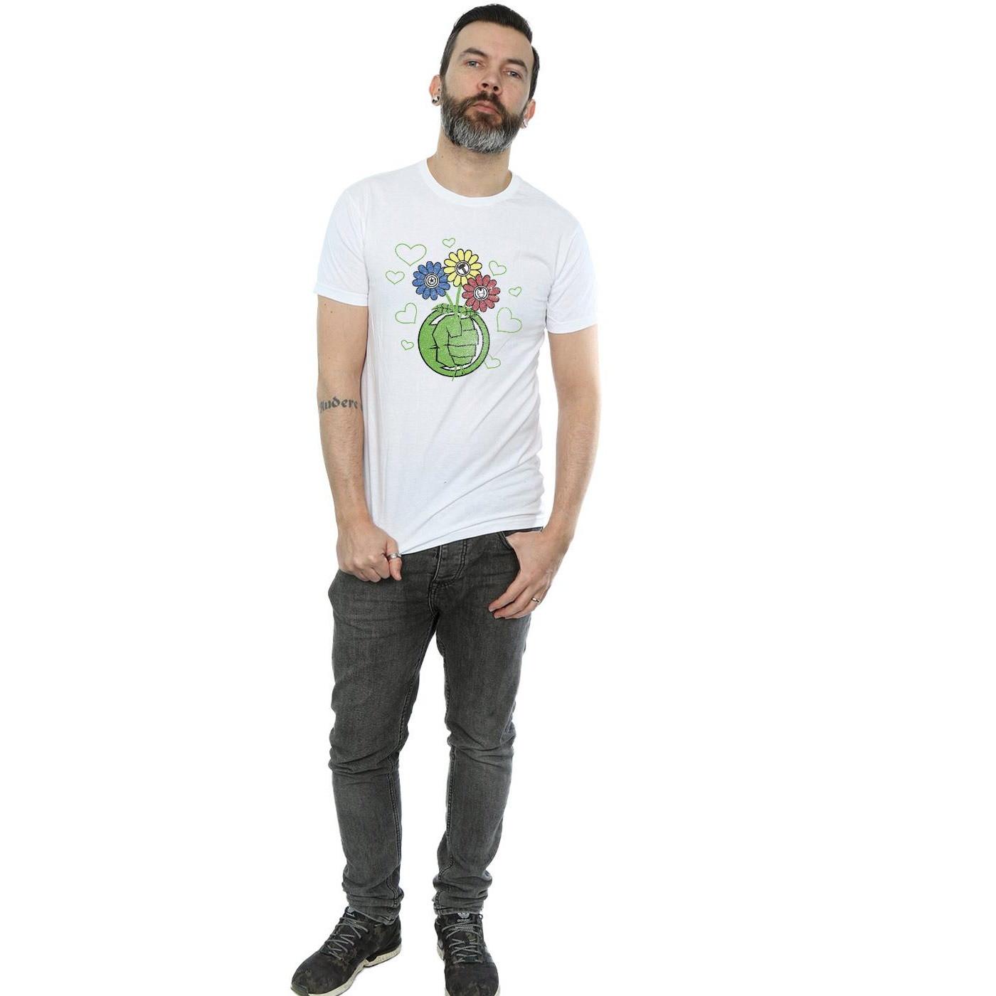 MARVEL  Hulk Flower Fist TShirt 