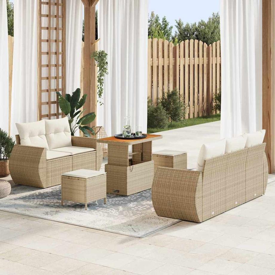 VidaXL Garten-sofa poly-rattan  