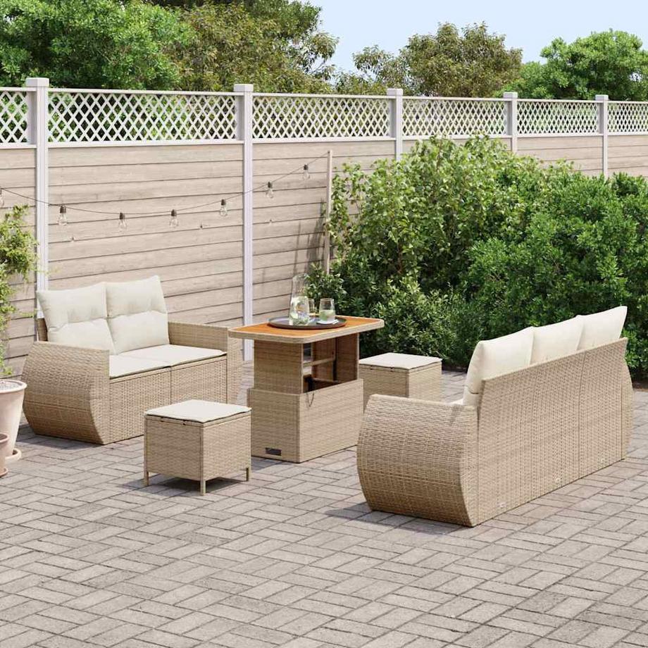 VidaXL Garten-sofa poly-rattan  