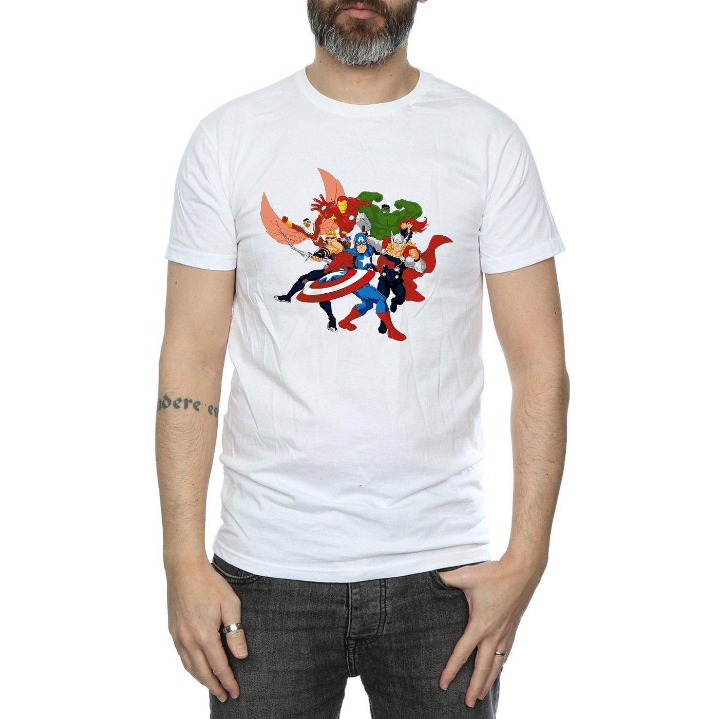 MARVEL  Tshirt AVENGERS ASSEMBLE COMIC TEAM 