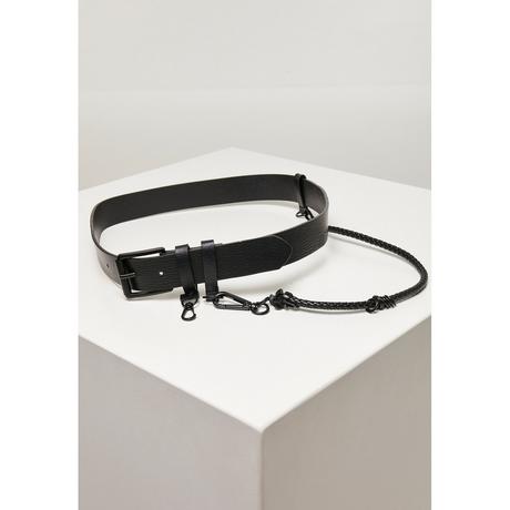 URBAN CLASSICS  gürtel imitation leather with key chain 