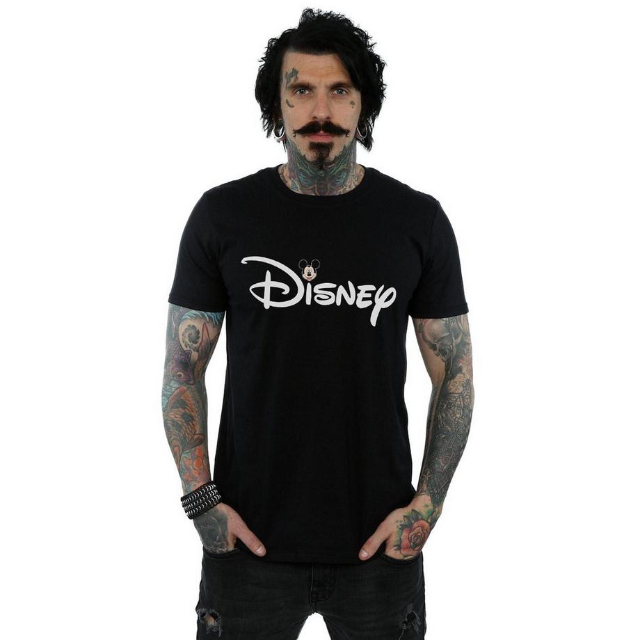 Disney Logo T-Shirt Stampata a Maniche Corte  