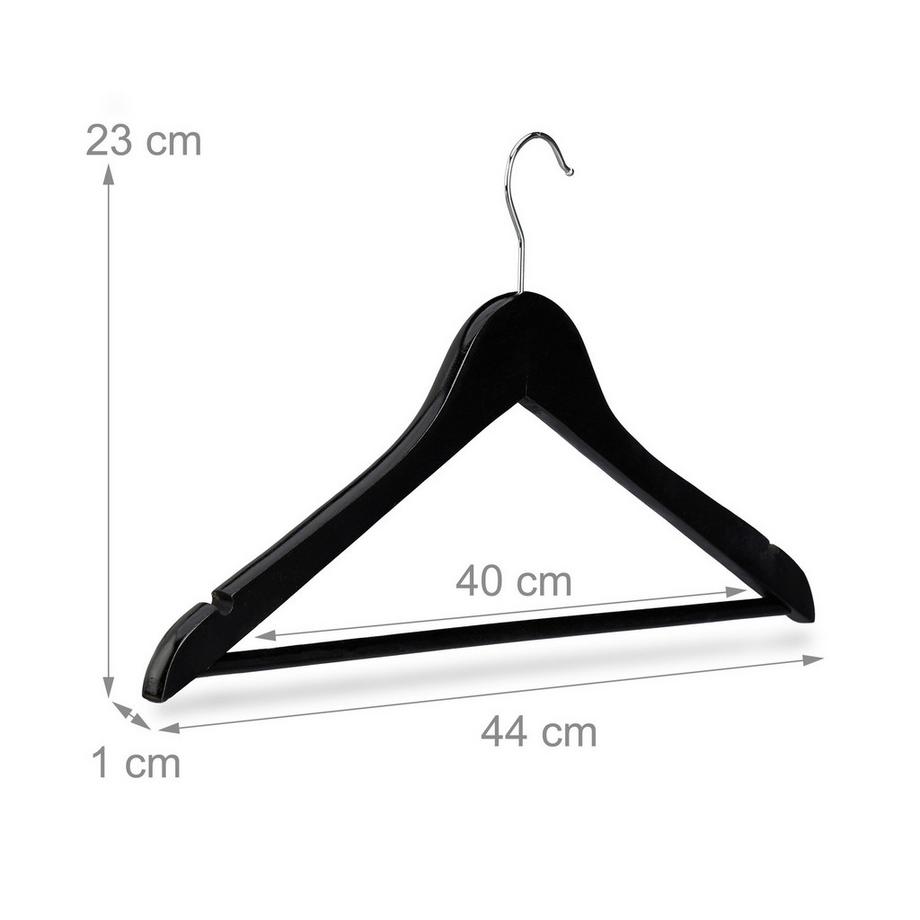 B2X Grucce con barra per pantaloni, set da 20  