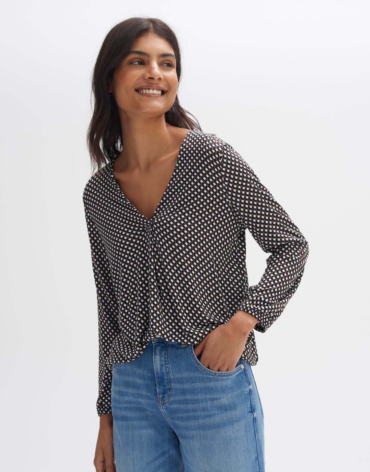 OPUS  Langarmshirt Sannah minimal 