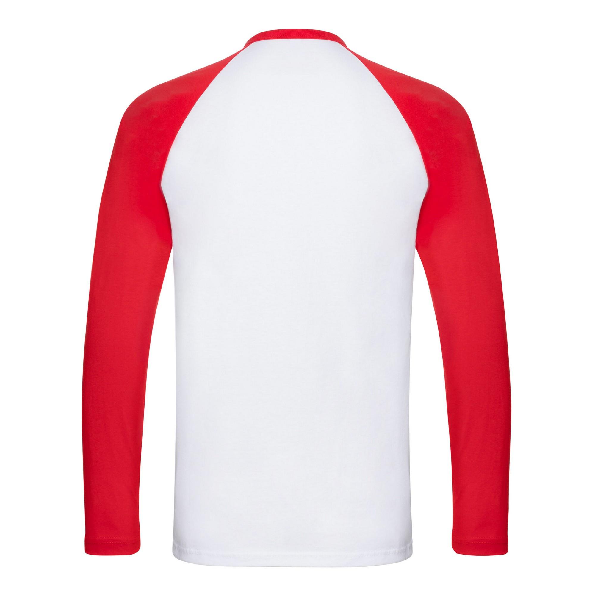 Fruit of the Loom T-shirt Baseball Manches Longues  